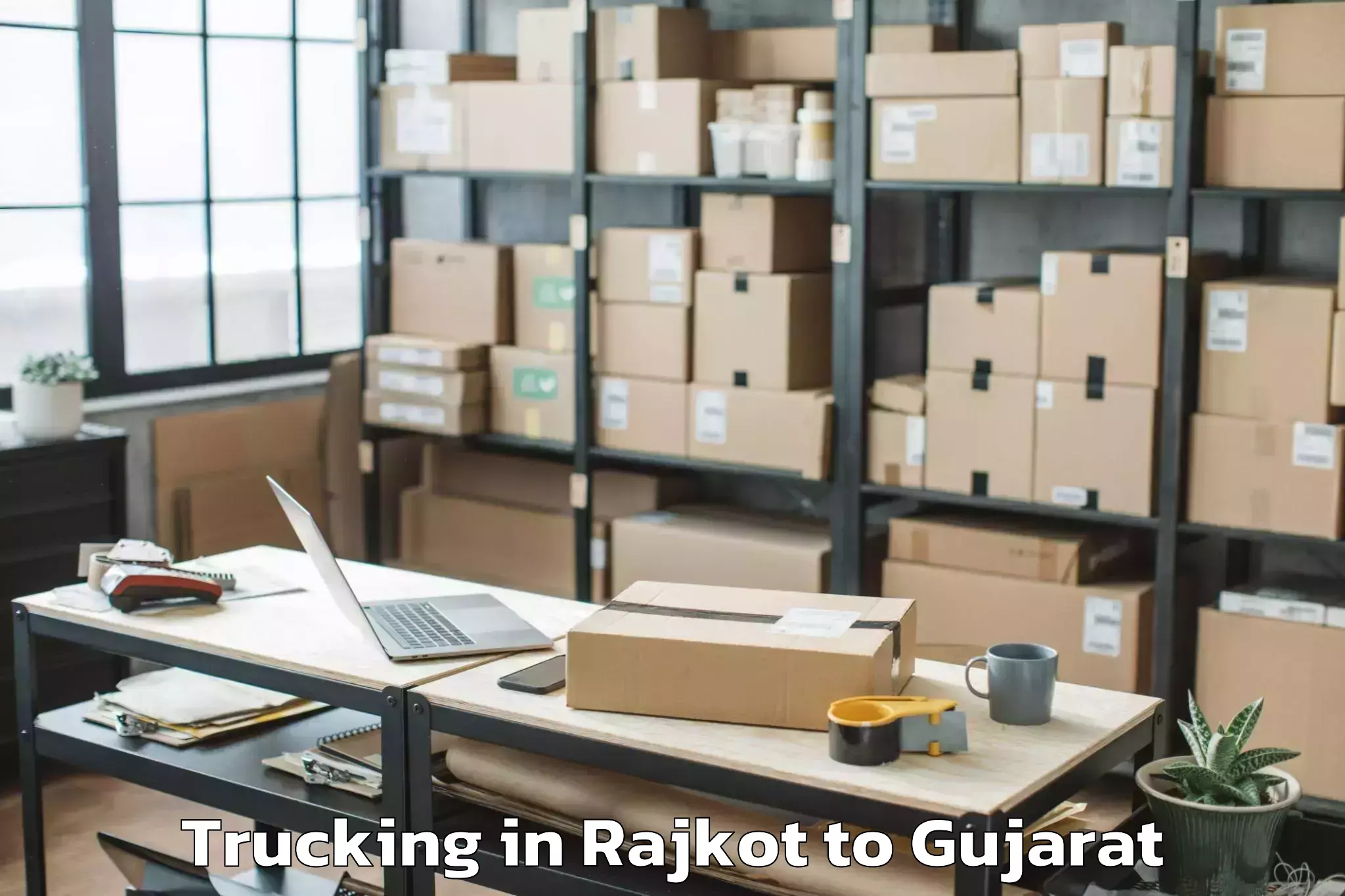 Easy Rajkot to Itm Vocational University Wagh Trucking Booking